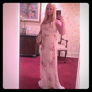 Asos floral print maxi dress